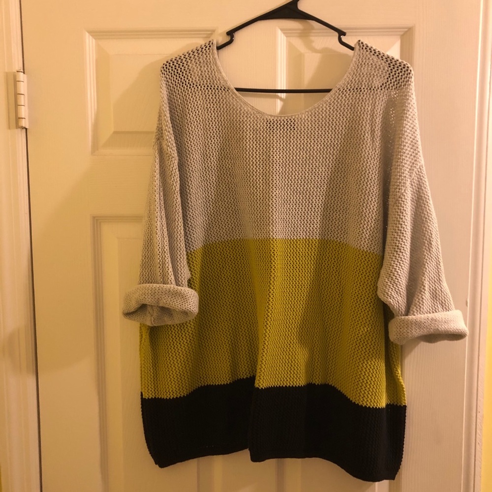 LaneBryant oversized crochet sweater